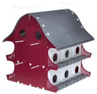 16 Family Purple Martin bird house barn