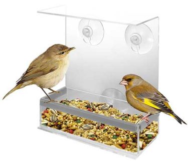 KOVOT Acrylic Window Bird Feeder