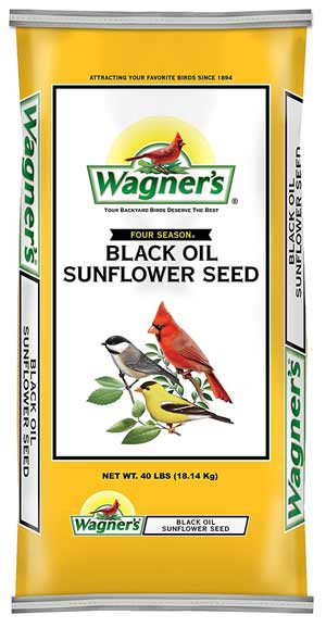 Wagner's Black Oil Sunflower bulk bird Seed, 40-Pound Bag