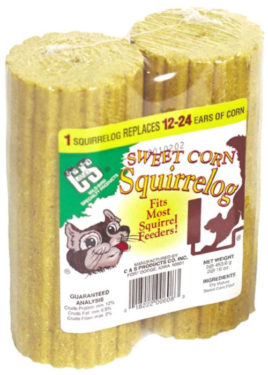 best food to feed squirrels sweet corn logs